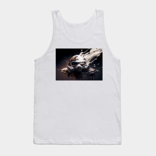 Cyberpunk Gasmask Artwork / Gasmask Splashing In Water Tank Top